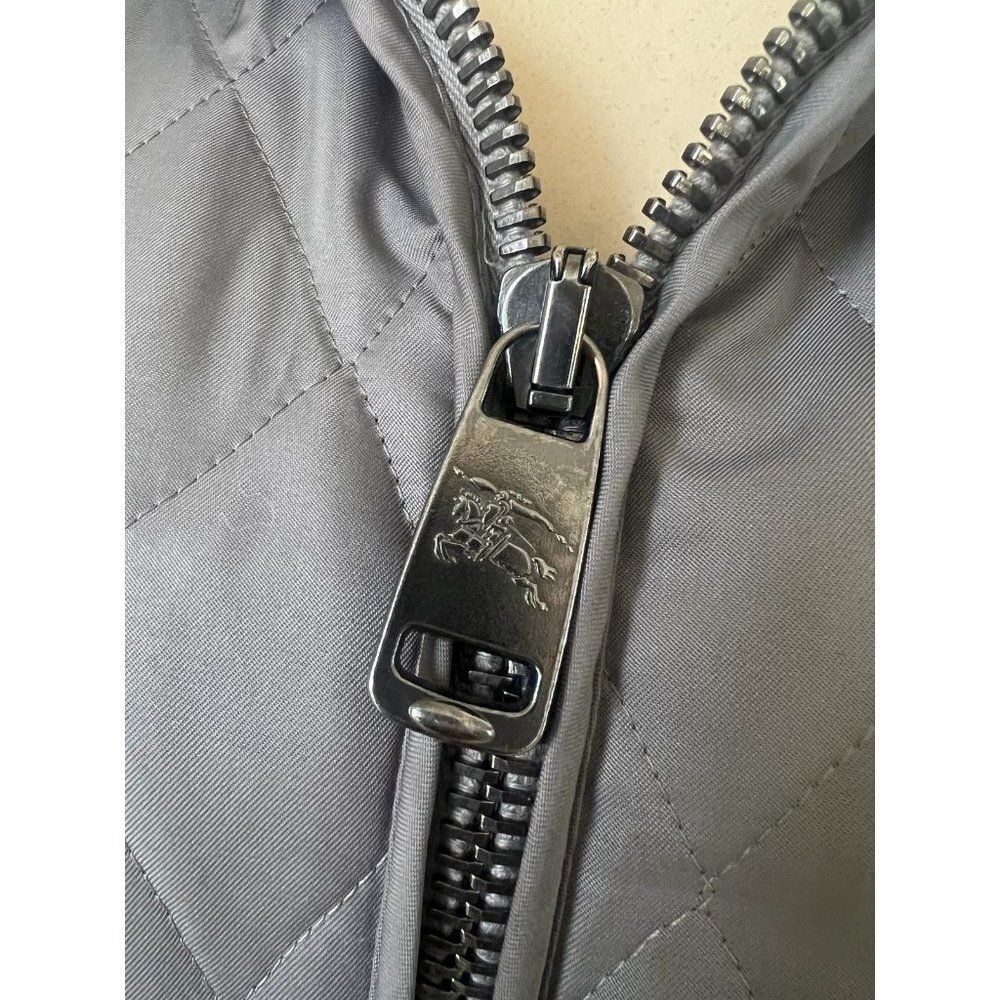 Authentic BURBERRY Grey Diamond Quilted Nova Check Utility Jacket Size S - Picture 10 of 15